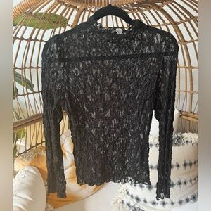Lace layering top